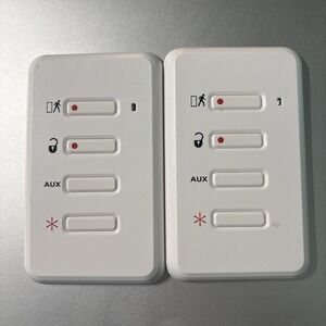 GE TX-3030-01-1 4-Button Flat Wall Wireless Touchpad Lot Of 2 Used
